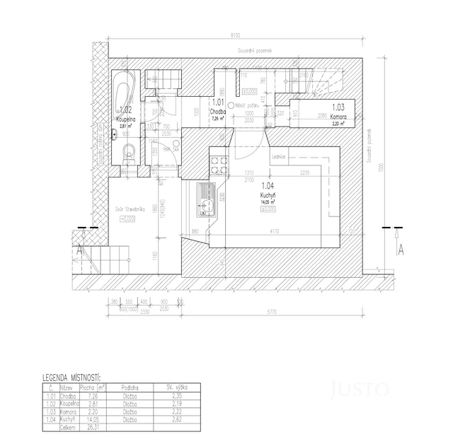 Prodej rodinného domu 51 m² s pozemkem 108 m²