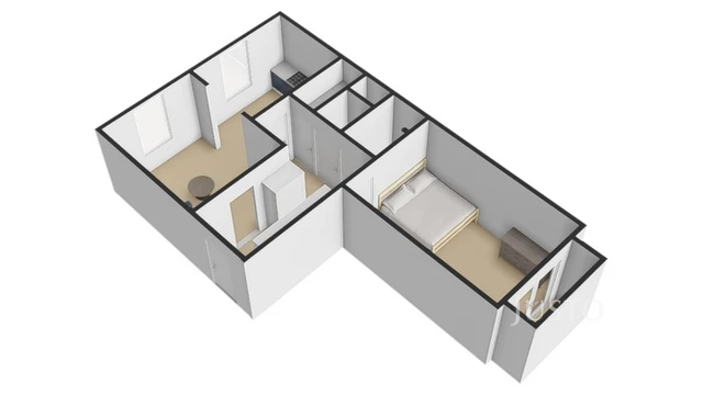 Prodej 2+kk 57 m² + balkón 2 m²