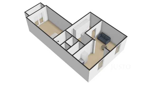 Prodej 2+kk 57 m² + balkón 2 m²
