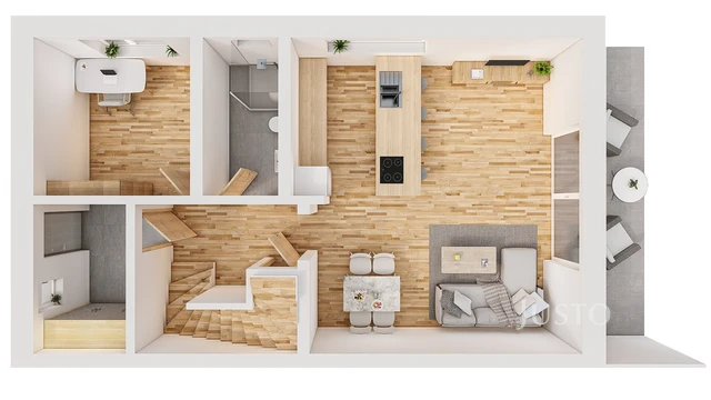 PRODÁNO - Prodej 5+kk 121 m² + zahrada 282 m² + terasa 13 m² + parkování
