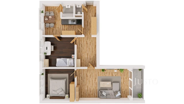 Prodej 3+1 72 m² + balkón 4 m²