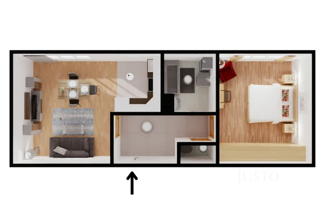 Pronájem 2+kk 53 m² + garáž