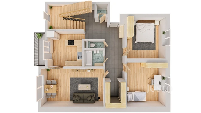 Pronájem 4+1 125 m² + balkón 3 m² + garáž