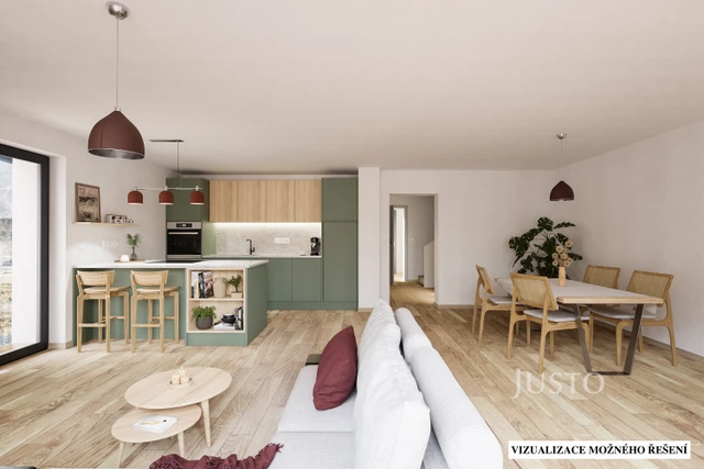 Prodej 5+kk 121 m² + zahrada 215 m² + terasa 14 m² + parkování