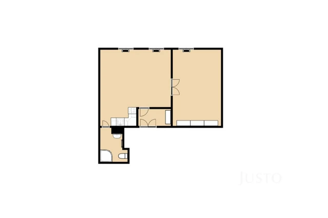 Pronájem 2+kk 54 m²