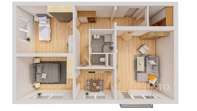 Prodej 3+1 69 m² + balkón 3 m²