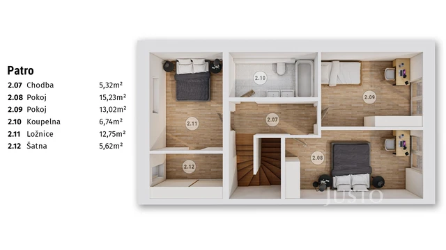 Prodej 4+kk 132 m² + zahrada 203 m² + terasa 13 m² + garáž
