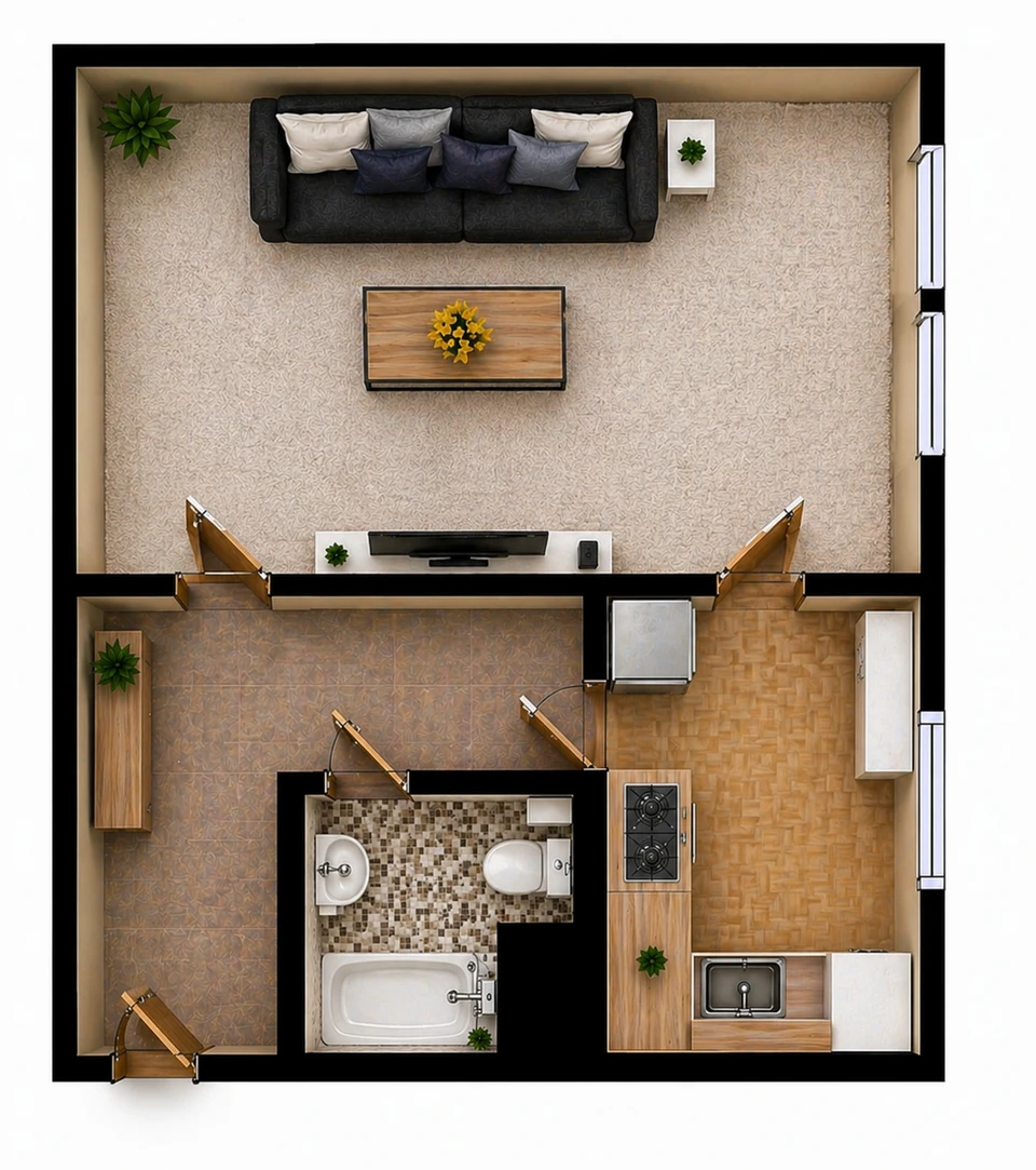 Prodej 1+1 39 m² – fotografie 3