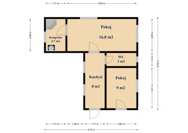 Prodej chaty 40 m² s pozemkem 331 m²