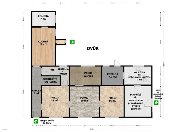 Prodej rodinného domu 240 m² s pozemkem 3729 m² + balkón