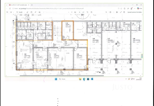 Pronájem kanceláří 165 m²