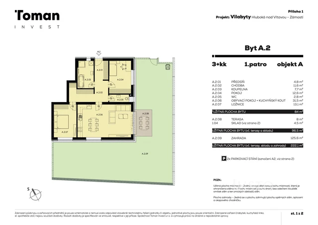 Vilabyty v Hluboké nad Vltavou