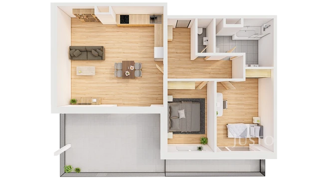 Prodej 3+kk 96 m² + terasa 28 m² + balkón 10 m²