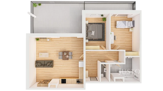 Prodej 3+kk 96 m² + terasa 28 m² + balkón 10 m²