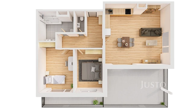 Prodej 3+kk 96 m² + terasa 28 m² + balkón 10 m²