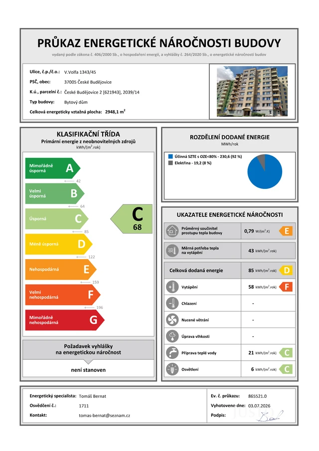 Prodej 4+1 80 m² + balkón 2 m²