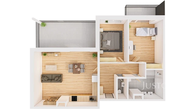 Prodej 3+kk 93 m² + terasa 20 m² + balkón 5 m²