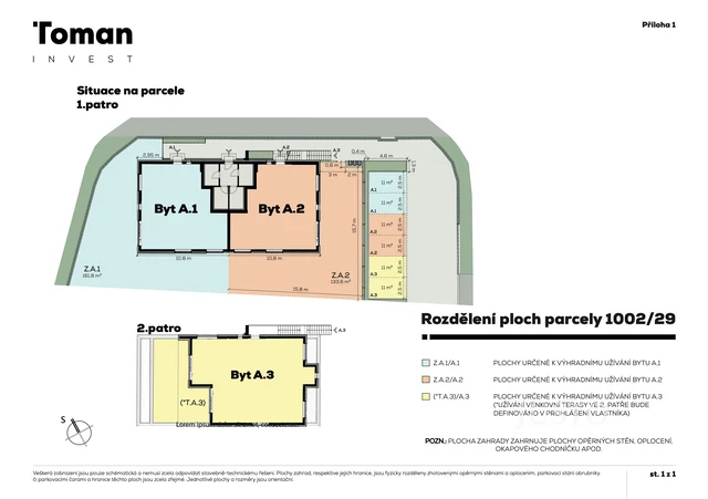 Prodej 3+kk 84 m² + zahrada 154 m² + terasa 8 m² + parkování