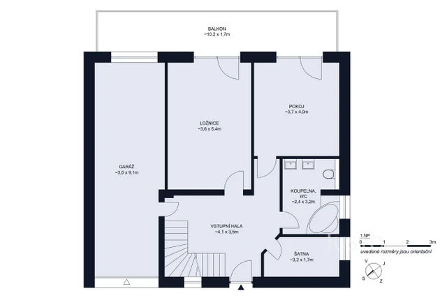 Prodej rodinného domu 233 m² s pozemkem 1608 m² + terasa 25 m² + balkón 20 m²