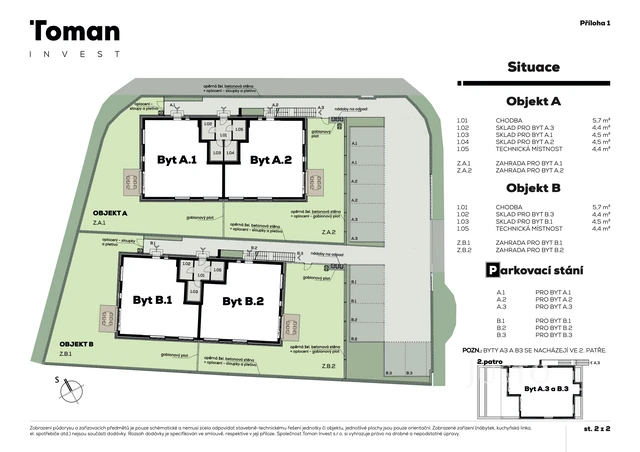 Prodej 3+kk 84 m² + zahrada 154 m² + terasa 8 m² + parkování