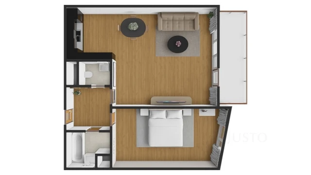 Prodej 2+kk 61 m² + balkón 5 m² + parkování