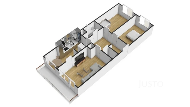 Pronájem 3+1 72 m² + lodžie 7 m²