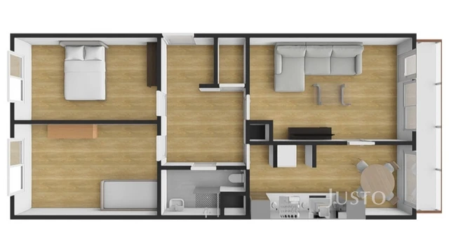 Pronájem 3+1 72 m² + lodžie 7 m²