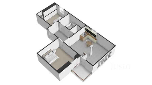 Pronájem 3+kk 79 m² + terasa 4 m² + parkování