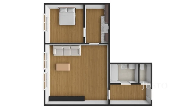 Pronájem 2+kk 46 m² + parkování