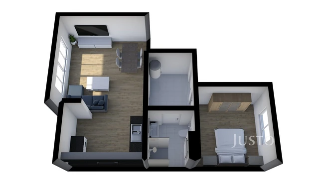 Pronájem 2+kk 47 m²
