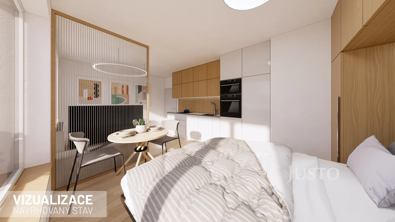 Prodej garsoniéry 30 m² + balkón 4 m²