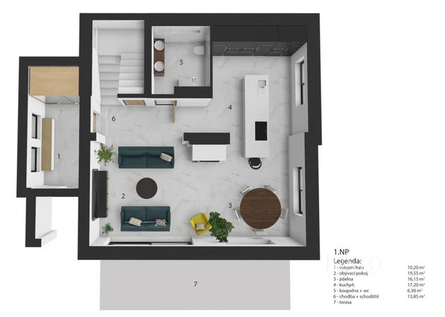 Prodej rodinného domu 213 m² s pozemkem 489 m² + terasa 36 m²