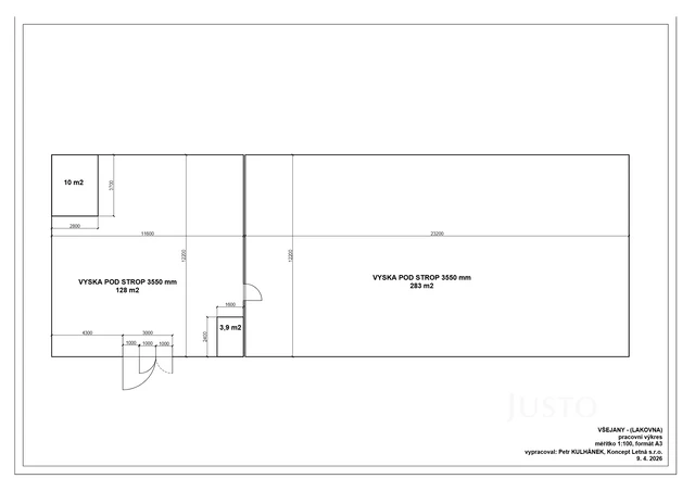 Pronájem skladů 140 m²