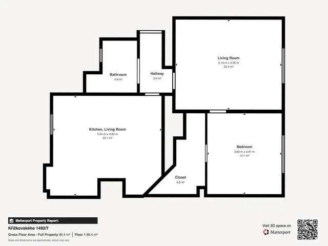 Prodej bytu 3+kk, 78 m², 9 m² sklepní kóje, Praha 3