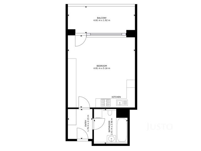Prodej garsoniéry 33 m² + balkón 7 m²