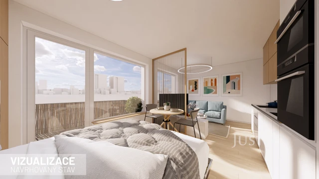 Prodej garsoniéry 30 m² + balkón 4 m²