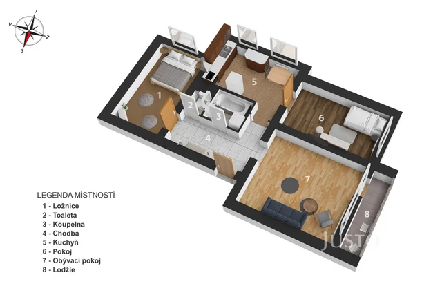 Prodej 3+1 65 m² + lodžie