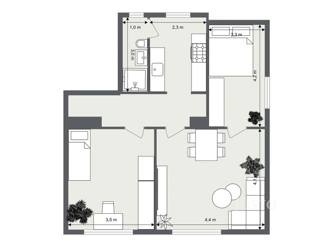 Prodej 3+1 58 m²