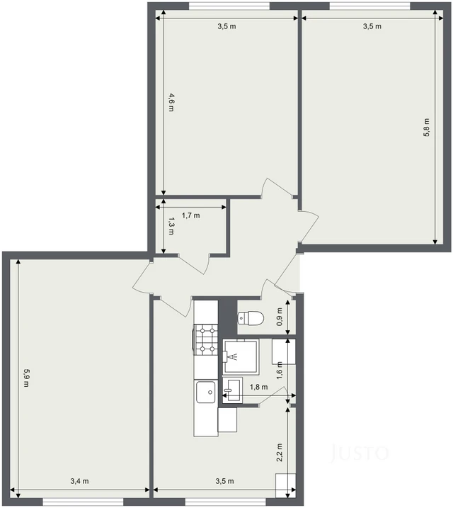 Prodej 3+1 80 m²