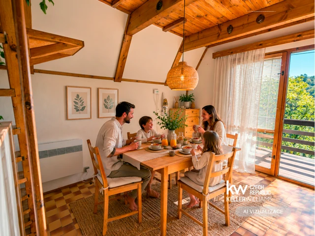 Prodej chaty 57 m² s pozemkem 431 m² + balkón