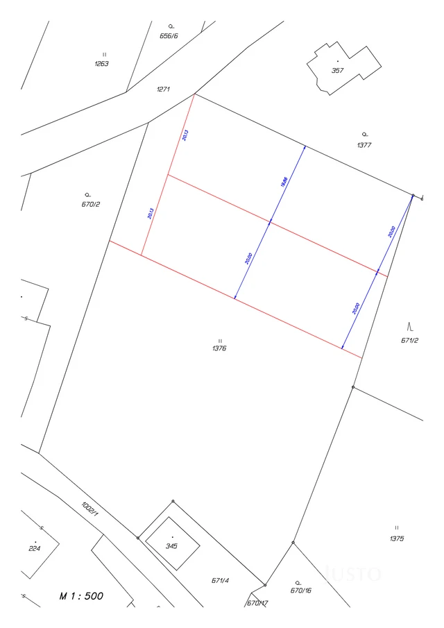 Prodej pozemku 800 m², Rastory