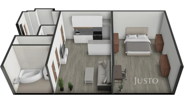 Prodej 2+kk, 59 m², Písek - Kollárova
