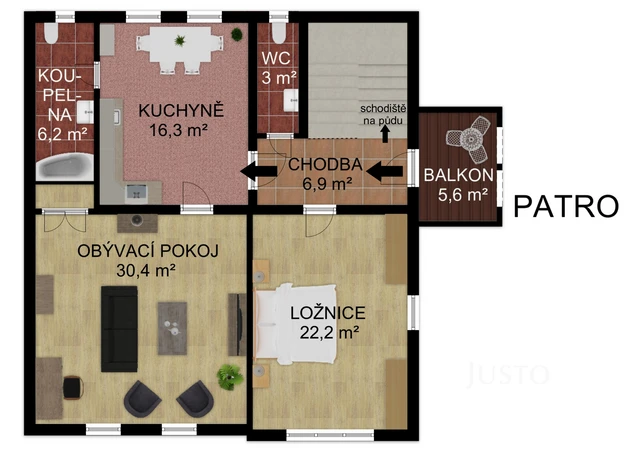 Prodej rodinného domu 257 m² s pozemkem 1742 m² + balkón 5 m²