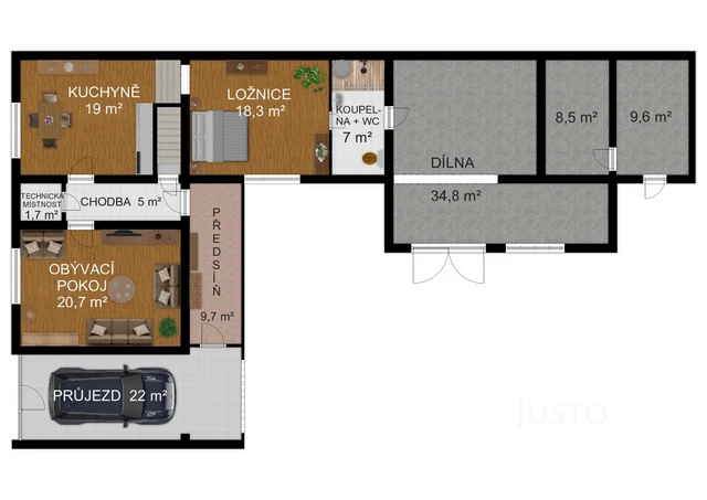 Prodej rodinného domu 156 m² s pozemkem 443 m²