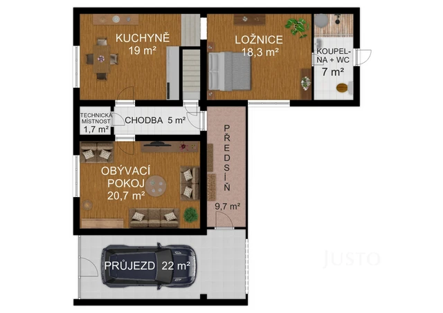 Prodej rodinného domu 156 m² s pozemkem 443 m²