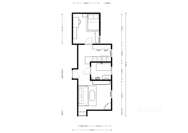Prodej 2+kk, 51 m², Stará Vráž u Písku