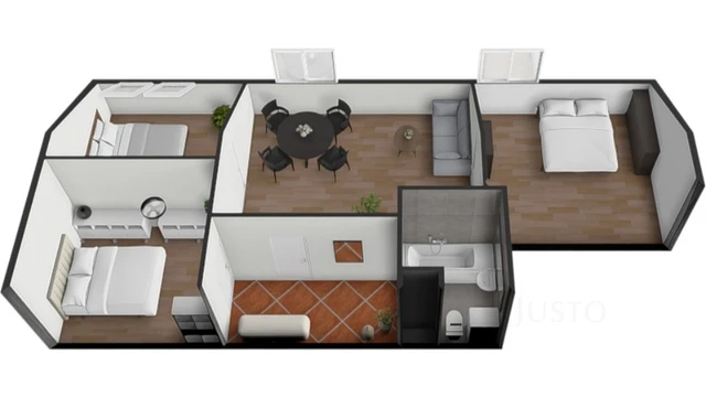 Prodej 4+kk, 71 m² + parkování, Písek - Pražská