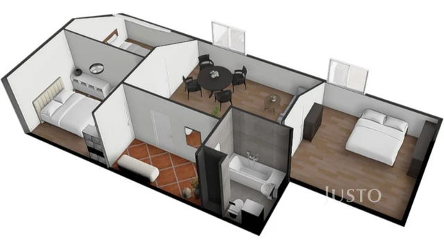 Prodej 4+kk, 71 m² + parkování, Písek - Pražská