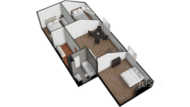 Prodej 4+kk, 71 m² + parkování, Písek - Pražská