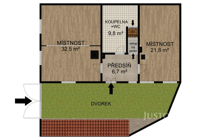 Prodej rodinného domu 70 m² s pozemkem 150 m²
